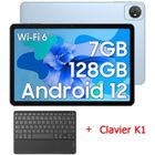 Blackview Tab 8 Wifi Tablettes Tactile 10.1" Android 12 5G-2.4G WiFi 6 7Go+128Go-TF 1To 6580mAh 13MP+8MP Bleu Avec Clavier K1