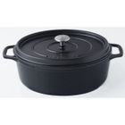 INVICTA Cocotte ovale - Ø 35 cm - Noir - Tous feux dont induction