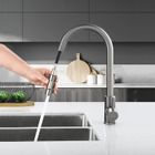 Robinet de Cuisine Gris - LONHEO - Douchette Extractible - Mitigeur Rotatif à 360° en Acier Inoxydable
