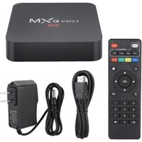 Smart TV Box WIFI TV Box Set-Top Box Lecteur multimédia HDMI pour MXQ-PRO-H3-1 + 8G 110-240V (prise US)