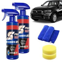2pcs New Upgrade 500ML Multi-Functional Coating Renewal Agent,3 In 1 High Protection Quick Car Coating Spray,Ceramic Car Coating