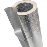 Tuyau d'isolation en Papier d'aluminium, Isolation pour Tuyaux Mousse, épaisseur 20mm,Ignifuge, Imperméable,Inner Diameter:114mm
