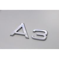 INSIGNE MARQUE AUTO Logo coffre A3 Audi chromé voiture emblème sigle insigne