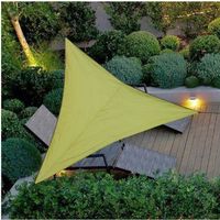 Voile d\\'ombrage Triangulaire,Toile Solaire | matière imperméable - Lavable en Machine |  pour Jardin et terrasse 4*4*4M   Armée
