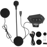 VBESTLIFE Casque Bluetooth Casque de moto Casques Bluetooth avec micro stéréo de réduction du bruit d'appel sans fil(BT12 )