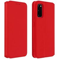 Housse Samsung Galaxy S20 Étui Folio Portefeuille Fonction Support rouge Rouge