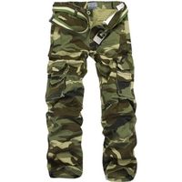 Camouflage Cargo Pantalon Casual Pantalon en Coton Pour Homme