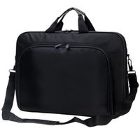 Transport sac pour ordinateur portable 40 * 29 * 5.5cm Nylon noir Sacoche ordinateur 