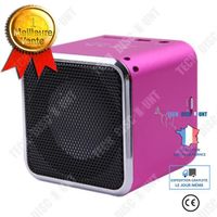 TD® Rubik's Cube Bluetooth Haut-Parleur MP3 Ordinateur Haut-Parleur Numérique Mini Portable Carte Audio Audio Cadeau Créatif Rouge