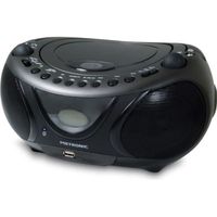 Boombox - METRONIC 477135 - Lecteur CD/MP3 - Bluetooth - Noir