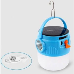 Lampe De Camping Solaire Et USB Avec Télécommande - IPX7 étanche - 200 Lumens - Suspendue - Pack De 2