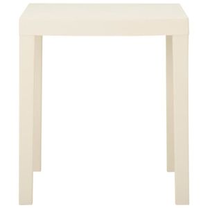 TABLE DE JARDIN  Table de jardin Blanc 79x65x72 cm Plastique-ASH7628922340351