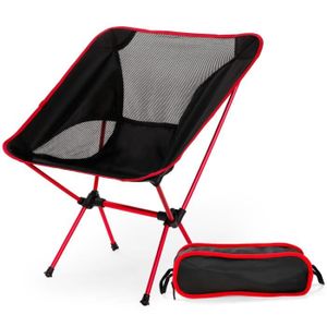 CHAISE DE CAMPING Chaise Pliante Camping, Ultra-léger Aluminium Chaise Camping pour Pique-Nique/Randonnée/Pêche/Grill/Plage avec Sac de Transport