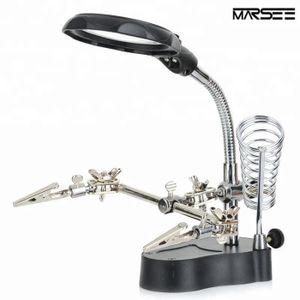 4x Loupe Troisieme Main Support table Soudure Pince Etau Bras Articulé OUTIL