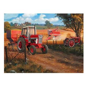 Tracteur agricole AirRush Peinture murale VÉHICULE Art Pochoir 