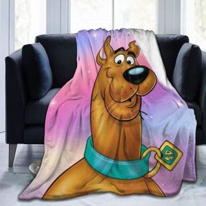 COUVERTURE - PLAID Couverture Scooby DOO - En flanelle confortable - Rectangulaire - Multicolore