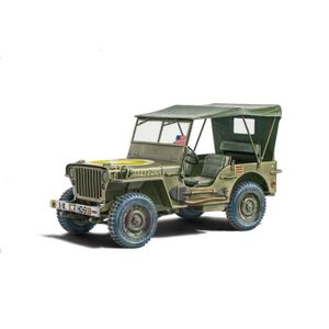 VOITURE À CONSTRUIRE Maquette véhicule militaire : Jeep Willys MB 80ème