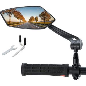 Rétroviseur Trotinette Électrique Ou Vélo - Angle 180° Réglable, Fixation 21-26mm, Sécurité Route