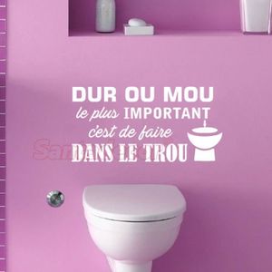 Sticker Citation Toilette Cdiscount