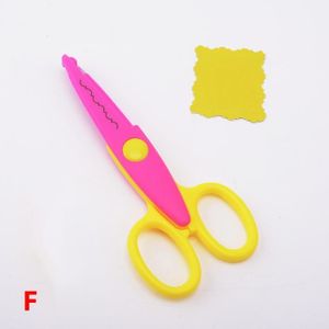CISEAUX couleur F Ciseaux artisanaux en papier pour enfants, 6 motifs de découpe, bords incurvés, bricolage, ciseaux