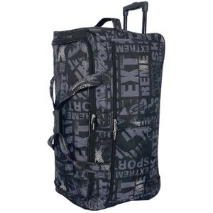 Sac de voyage pliable XXL 160 L avec fonction trolley et poignée  télescopique 