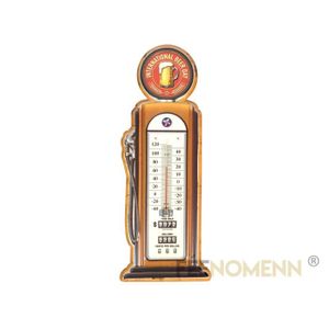 OBJET DÉCORATION MURALE Thermomètre Déco Vintage en Métal - Pompe à Essenc