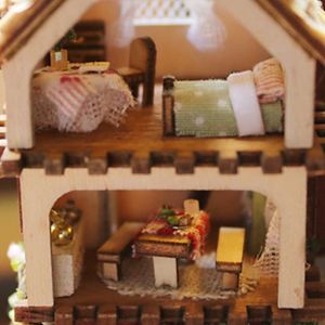 MAISON POUPÉE HURRISE Maison de poupée DIY Fdit Miniature Dollho
