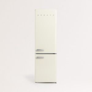 RÉFRIGÉRATEUR CLASSIQUE CREATE - Réfrigérateur combiné de style rétro 244L, Blanc cassé - FRIDGE STYLANCE