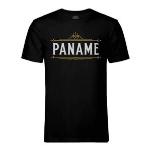 T-SHIRT T-shirt Homme Col Rond Noir Paname France Paris Français Fierté