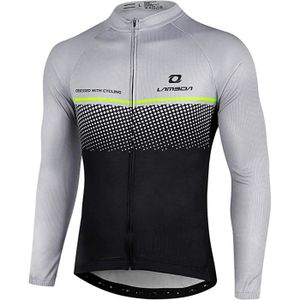 MAILLOT DE CYCLISME Maillot de cyclisme manches longues pour homme - LAMEDA - Gris - Respirant