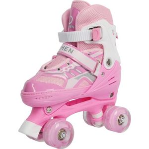 Chaussures de patins à roulettes pour enfants, baskets unisexes, 4 roues,  déformation, parkour, sport, enfants, filles, garçons
