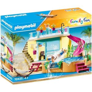 UNIVERS MINIATURE PLAYMOBIL - 70435 - Bungalow avec piscine - Family