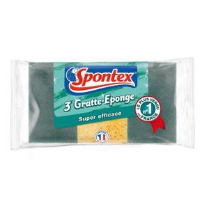 Spontex Eponge Scrub&Flex 2+1 GRATUIT à prix pas cher