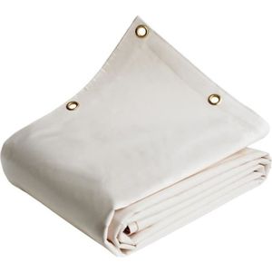PERGOLA TECPLAST Toile Pergola Blanc Crème 3x4 m 640PR - Qualité 8 ans - Bâche Pergola ou Tonnelle étanche en PVC pour terrasse