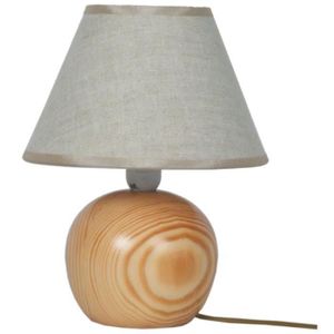 LAMPE A POSER TOSEL Lampe à poser 1 lumières - luminaire intérieur - tissu  crème - Style charme - H30cm L18cm P18cm