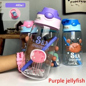 GOURDE GOURDE,05-Purple jellyfish-480ml--Bouteille à boir