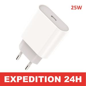 CHARGEUR - ADAPTATEUR  Chargeur Adaptateur 25W Rapide USB-C pour Samsung 