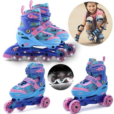 Patin à roulettes quad lila Oxelo / roller enfant - Sport & Plein air