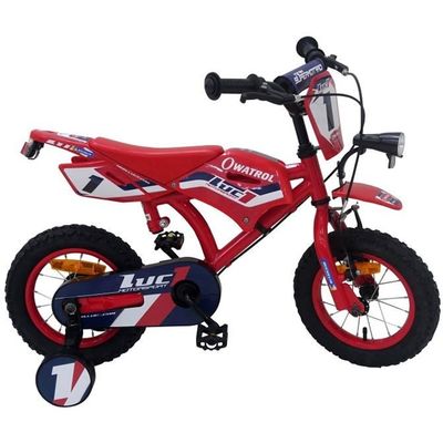 Vélo 12'' motobike LUC1 cadre acier rouge enfant