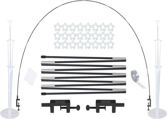 Lot D'Arche De Ballons Réutilisable - Marque - Support Réglable De 3m