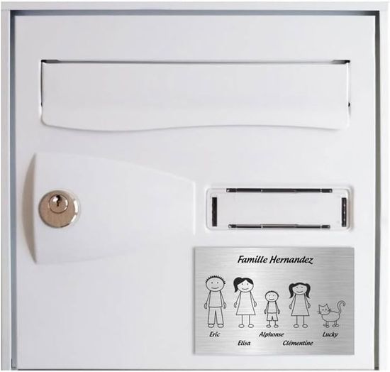 Plaque Boîte Aux Lettres Personnalisée TROLASE | GRAVURE&COMPAGNIE