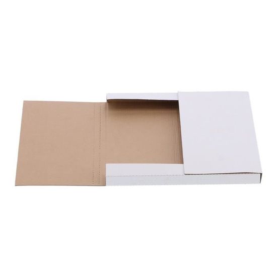 Étuis Croix D'expédition Carton Brun - Lot De 10 - Format 310x220 Mm, épaisseur Réglable 1-6 Cm - Pour Livres, Cadres, Tablettes