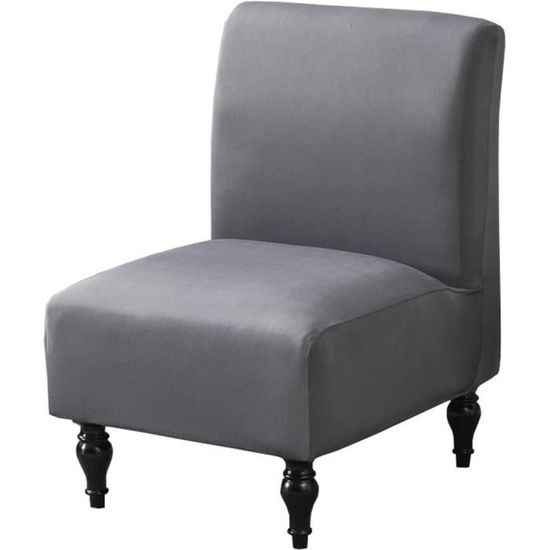 Housse De Chaise Sans Accoudoirs - Taille Unique Extensible - En Polyester Et élasthanne - Protection Anti-taches Et Anti-poussière - Lavable En Machine - 9