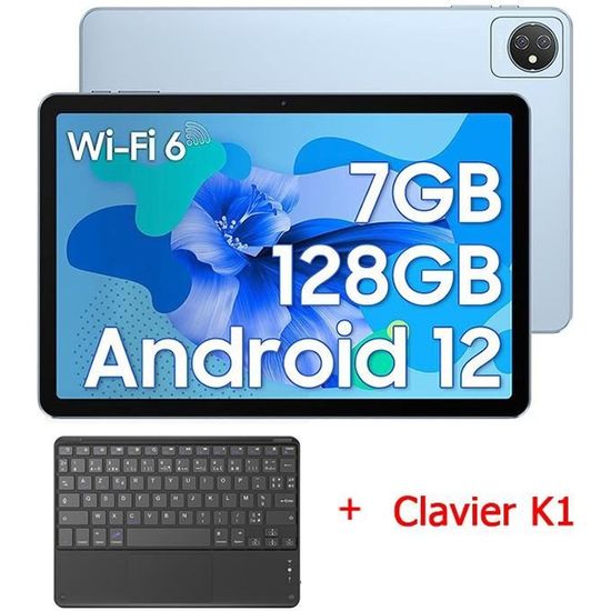 Blackview TAB 8 10.1 Pouces Tablette Tactile, Android 12 avec 5G/2.4G WiFi  6 Quad-Core,7Go RAM+128Go ROM/TF 1To,Batterie 6580mAh,Caméra