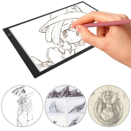 Tableau LED 35x25 Cm – 13 Effets Lumineux, Rechargeable, Pour Enfants Créatifs