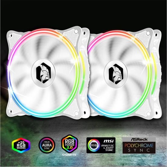 Ventilateur PC 120mm ARGB PWM – Xilence XPF120X, Silencieux, Anti-vibrations, Hydro-roulement, Pour Gaming