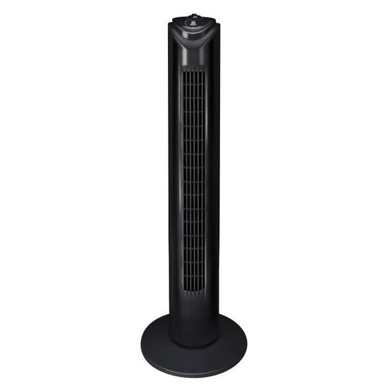 Evatronic - ventilateur colonne 82cm 45w 3 vitesses noir - 001335
