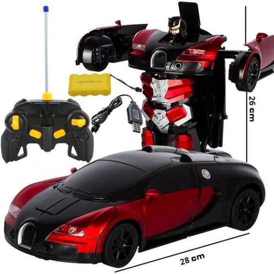 Jouet Voiture Transformers Telecommande Modifie Robot Jouet