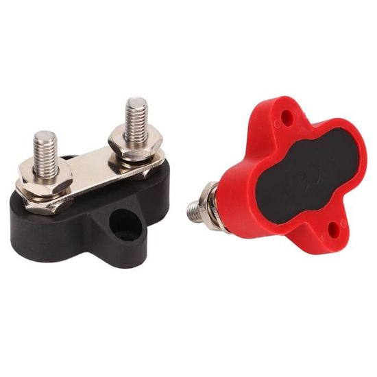 4 Pièces Borniers de Batterie 12V 24V Sûr Rouge Noir Goujon D 4 Pièces Borniers de Batterie 12V 24V Sûr Rouge Noir Goujon D