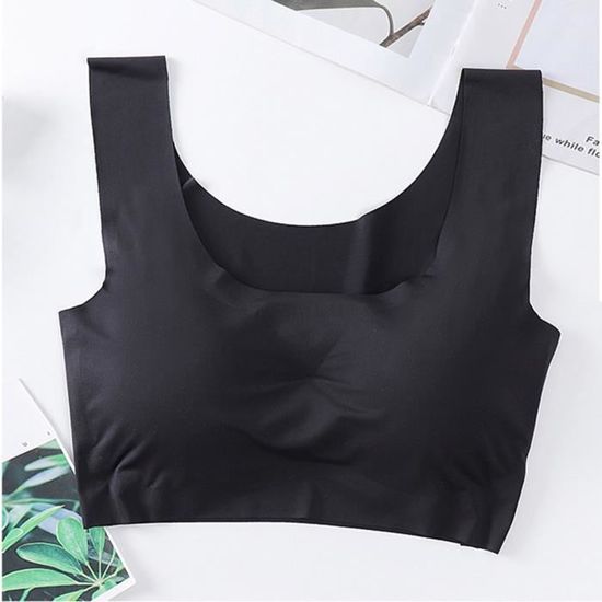 Soutien-gorge Femme Sans Armatures Soutien-gorge Pour Femme, Bonnet D, Style Mince, Sans Anneau En Acier, Lisse Et Sexy Soutien-gorge Soutien-gorge Gros Seins, Bleu Foncé, 48